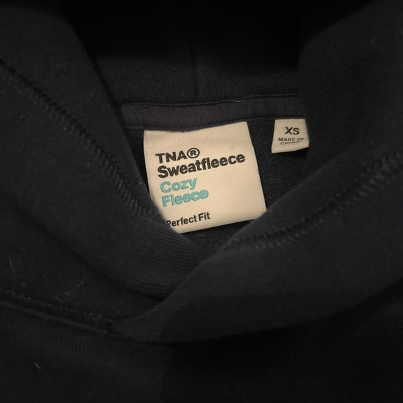 Xsmall Tna cozy fleece perfect fit hoodie in shade admiral-navy blue - Picture 2 of 3